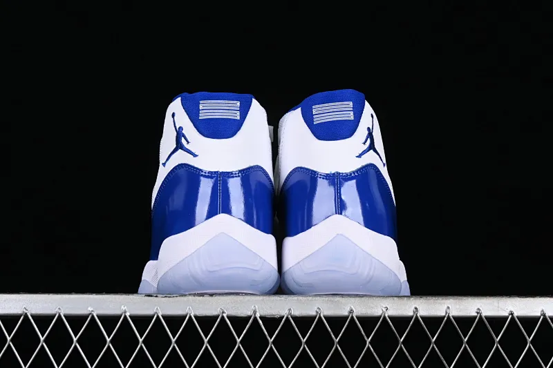 All categories Air Jordan Jordan series basketball shoes Air Jordan 11 P version Air Jordan 11 Retro "Concord Sketch" AJ11 Joe 11 white and blue real standard real carbon high-top basketball shoes CT8012-114